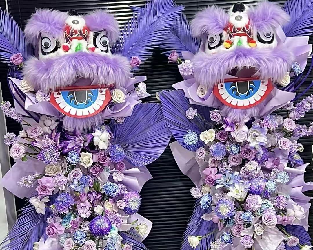 Lavender Majesty Lion Pair