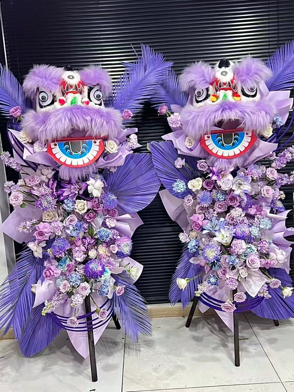 Lavender Majesty Lion Pair
