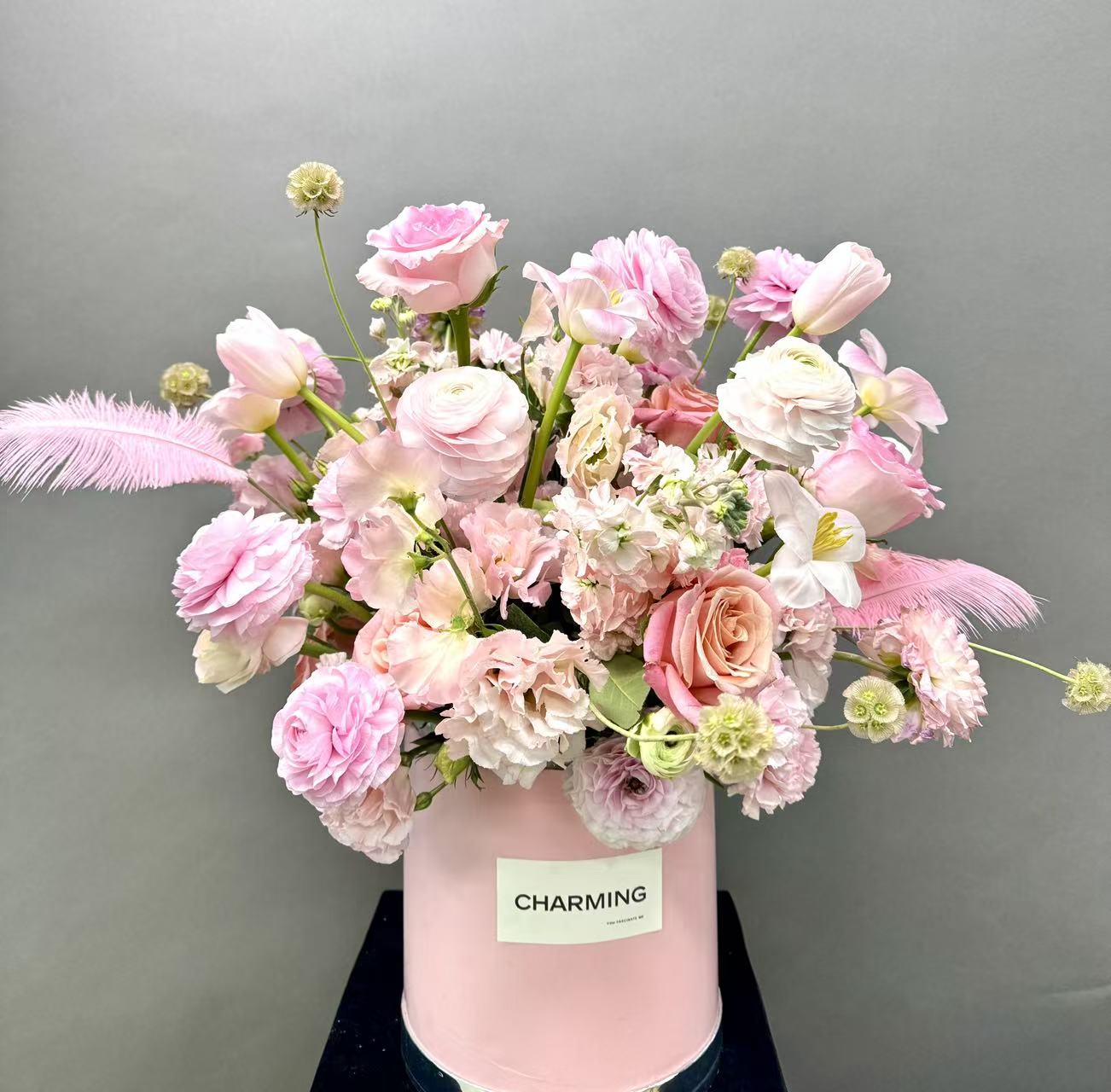 Pink Whisper Hug Bucket