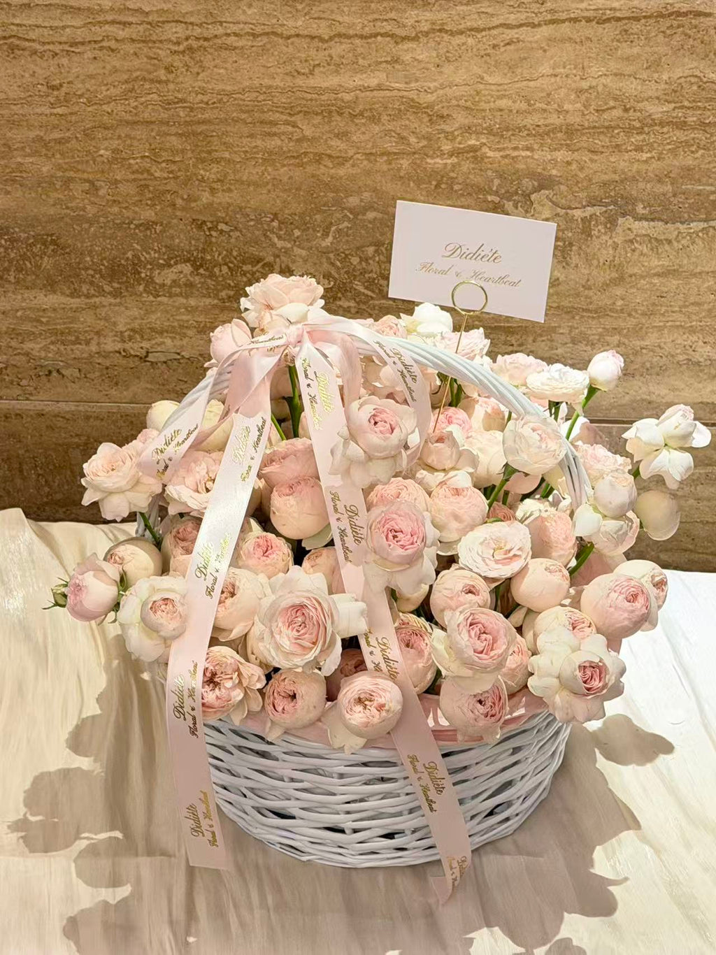 Blush Peony Symphony Basket