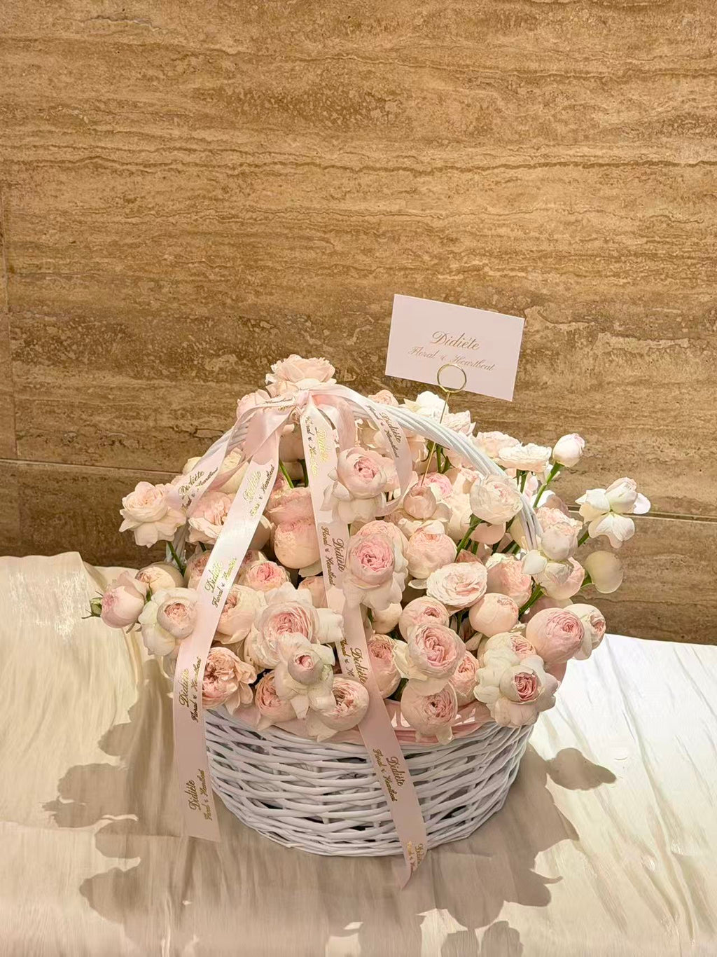 Blush Peony Symphony Basket