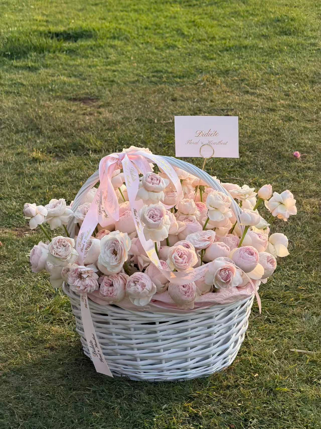 Blush Peony Symphony Basket