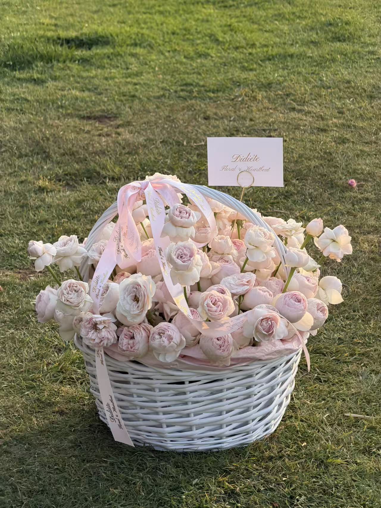 Blush Peony Symphony Basket