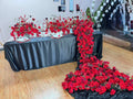 Luxury Red Rose Dinner Setup